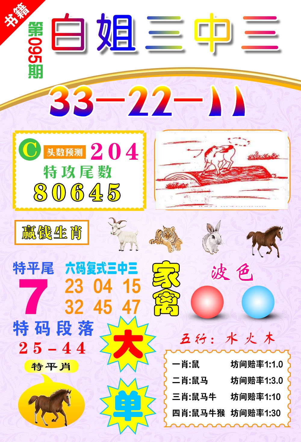 095期澳门白姐锦囊[图]